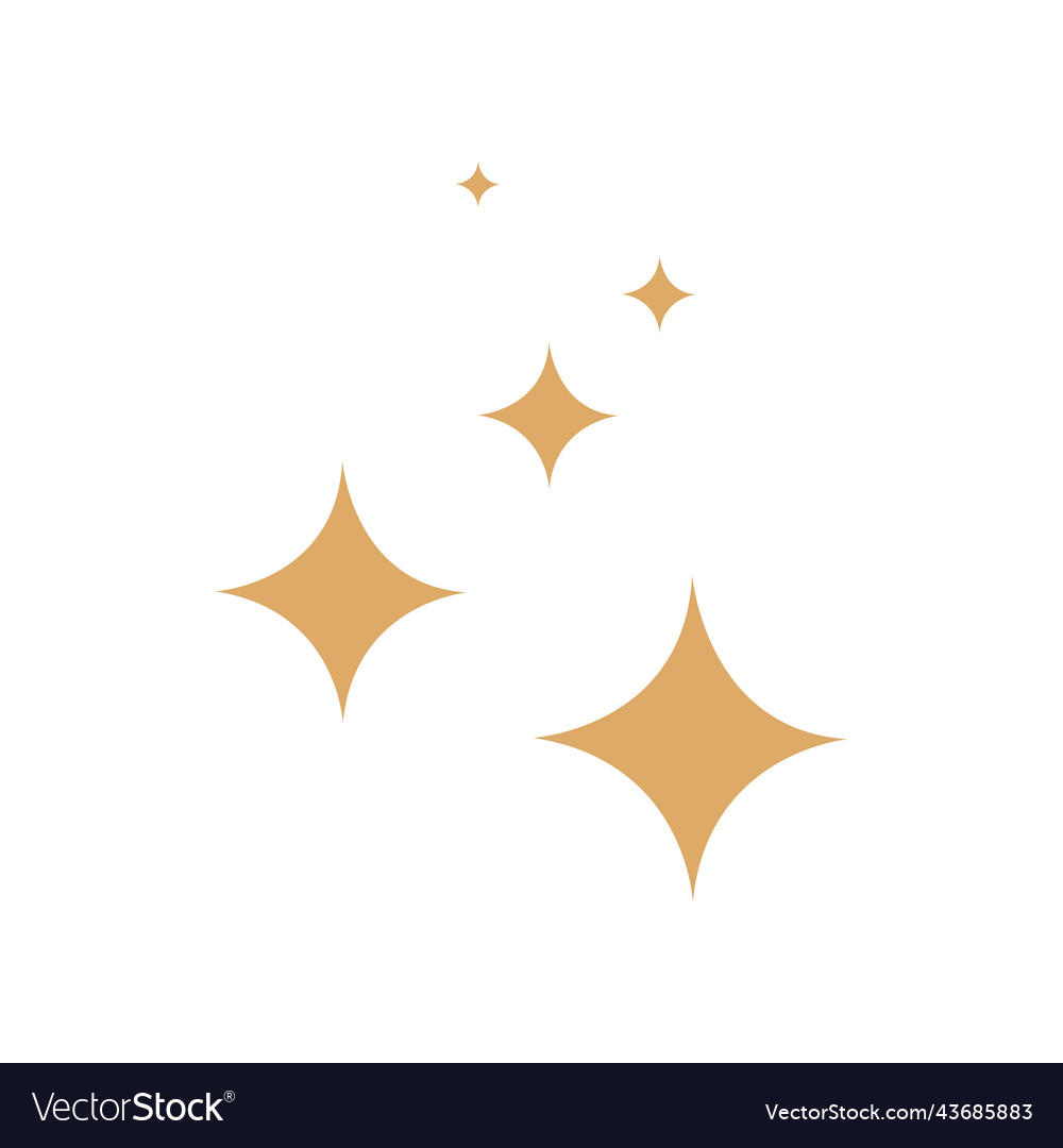 Star icons twinkling stars sparkles winkling Vector Image Star icons twinkling stars sparkles winkling