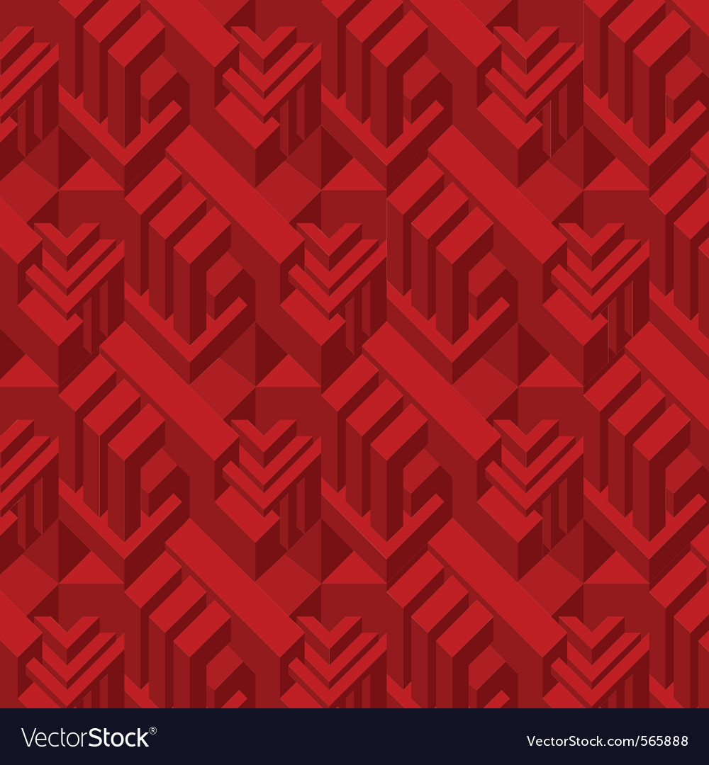 3d red cube