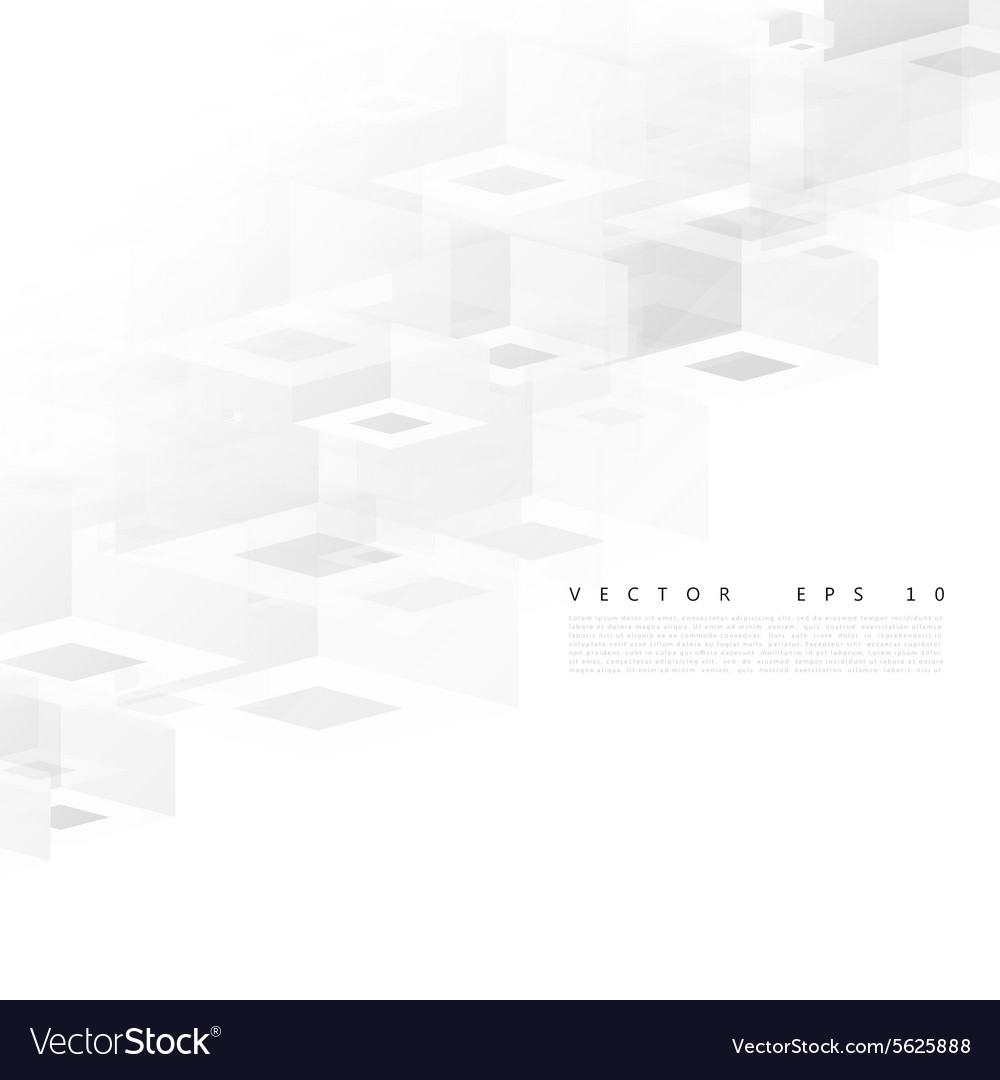 Abstract geometric shape from gray cubes