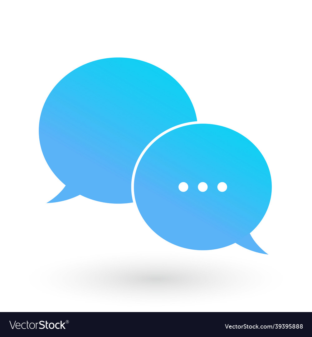 Chat bubbles icon talk bubble speech sign