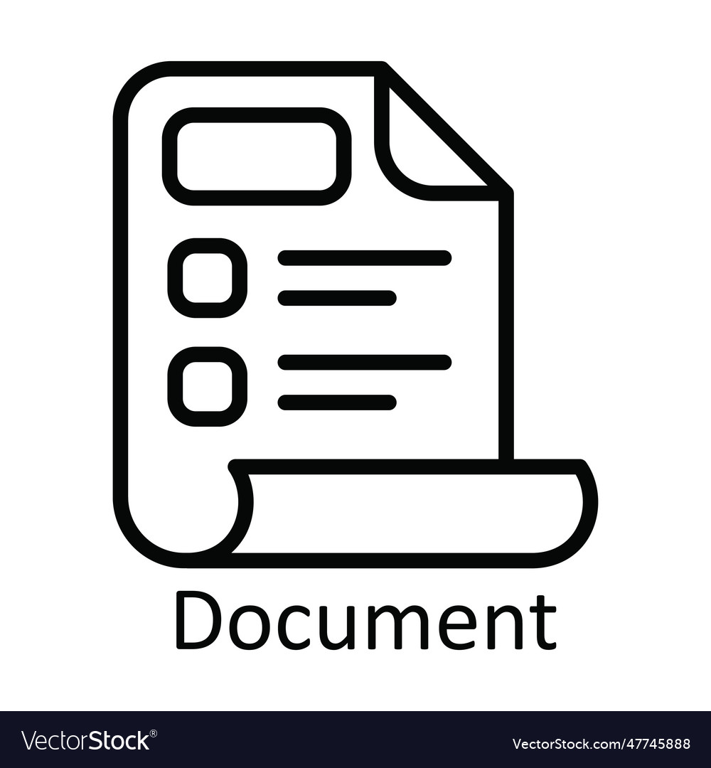Document outline icon design