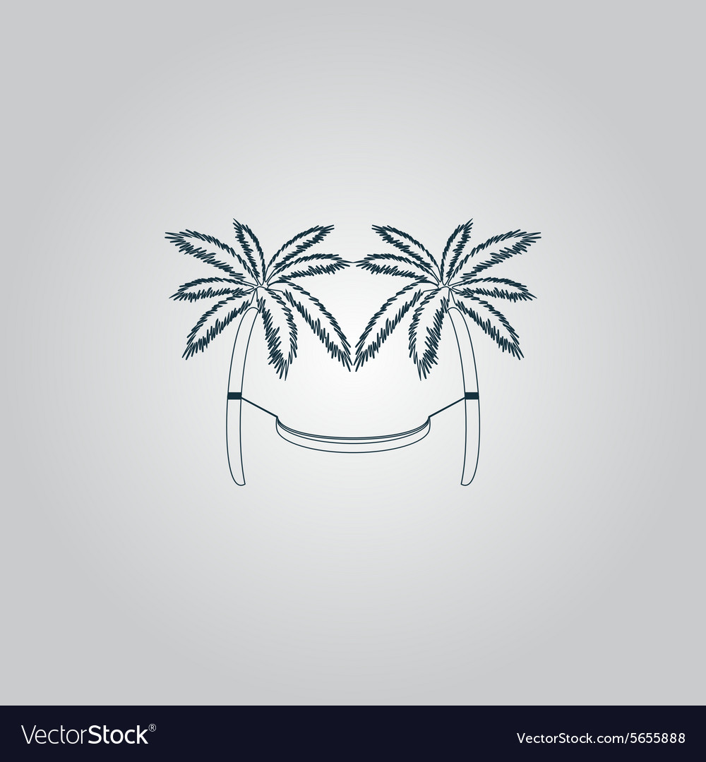 Hammock and palm trees