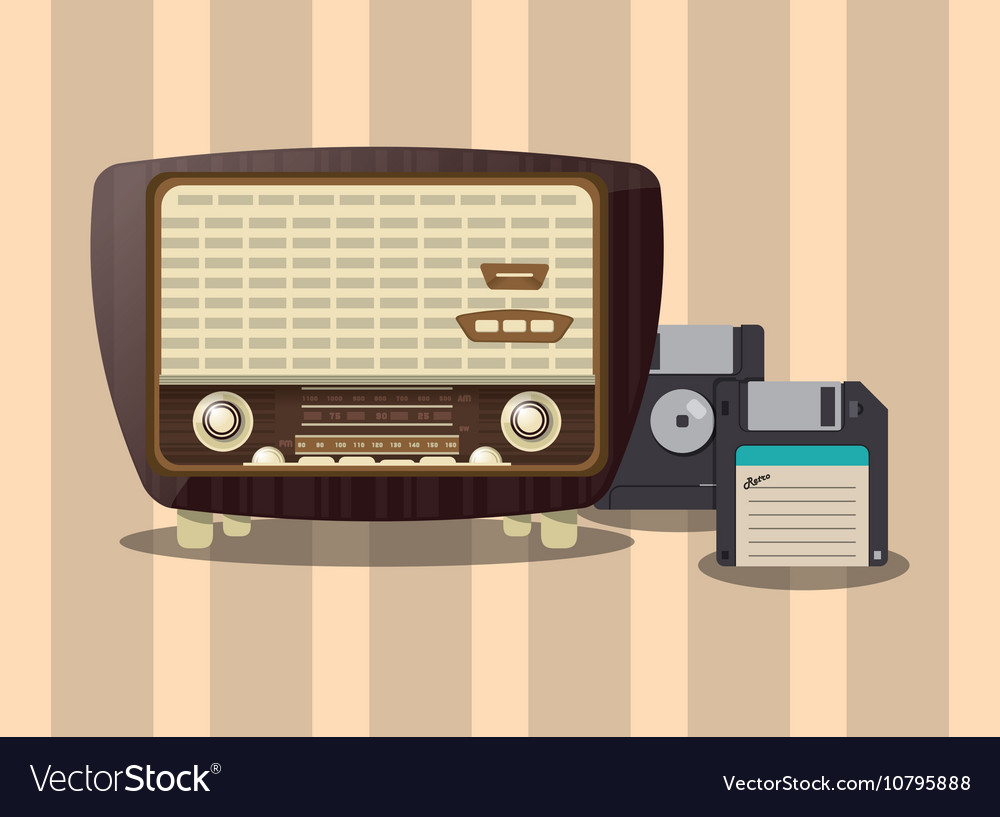 Retro radio image