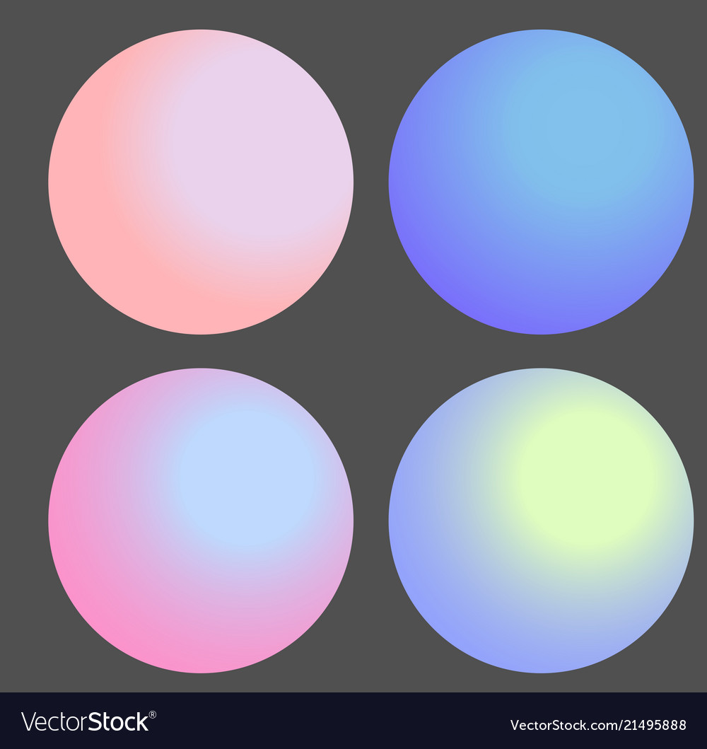 Set of gradient futuristic circles design Vector Image Set of gradient futuristic circles design