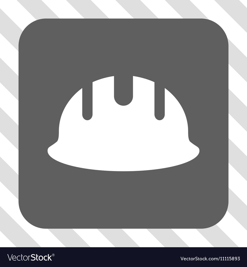 Builder hardhat rounded square button