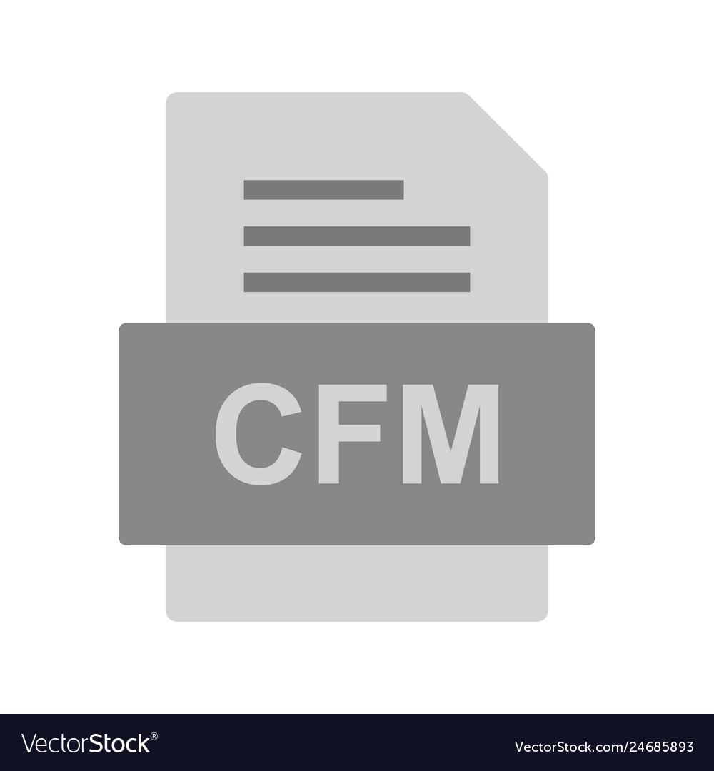 Cfm file document icon