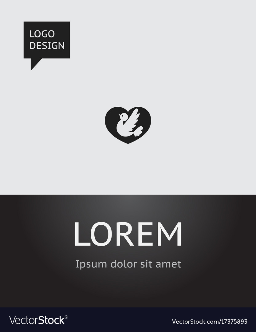 Faith symbol on pigeon icon