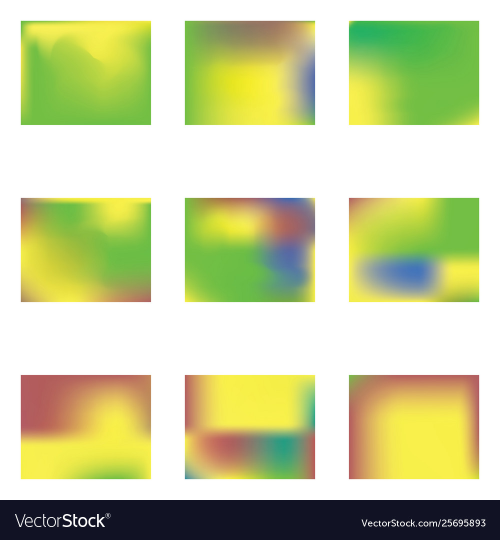 Gradient mesh painted in different colors