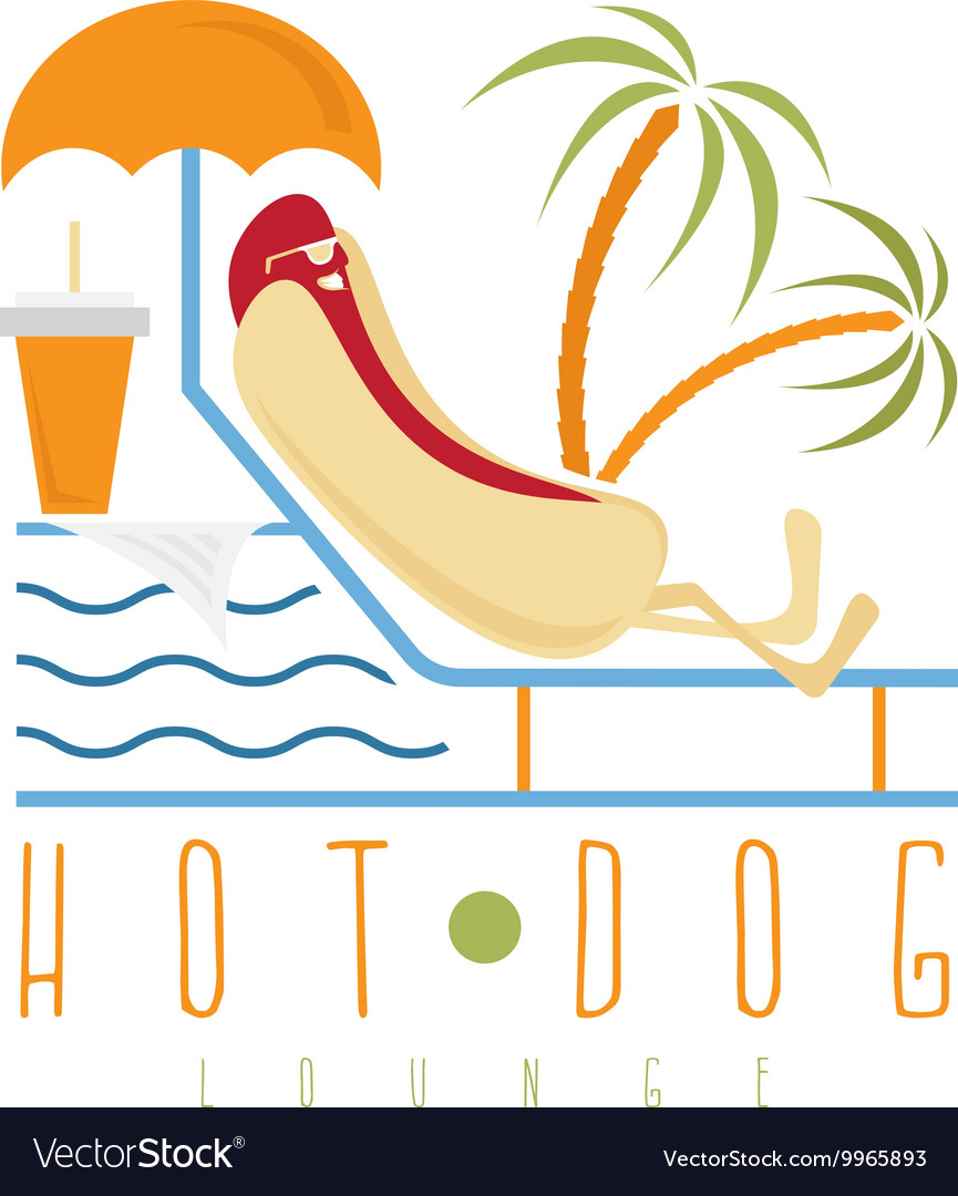 Hot dog lounge concept design template