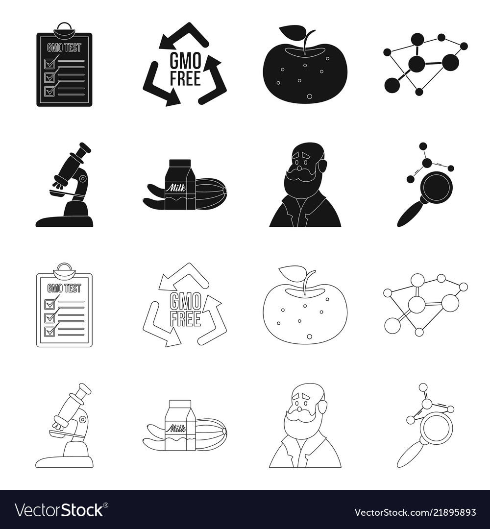 Isolated object of and logo set s