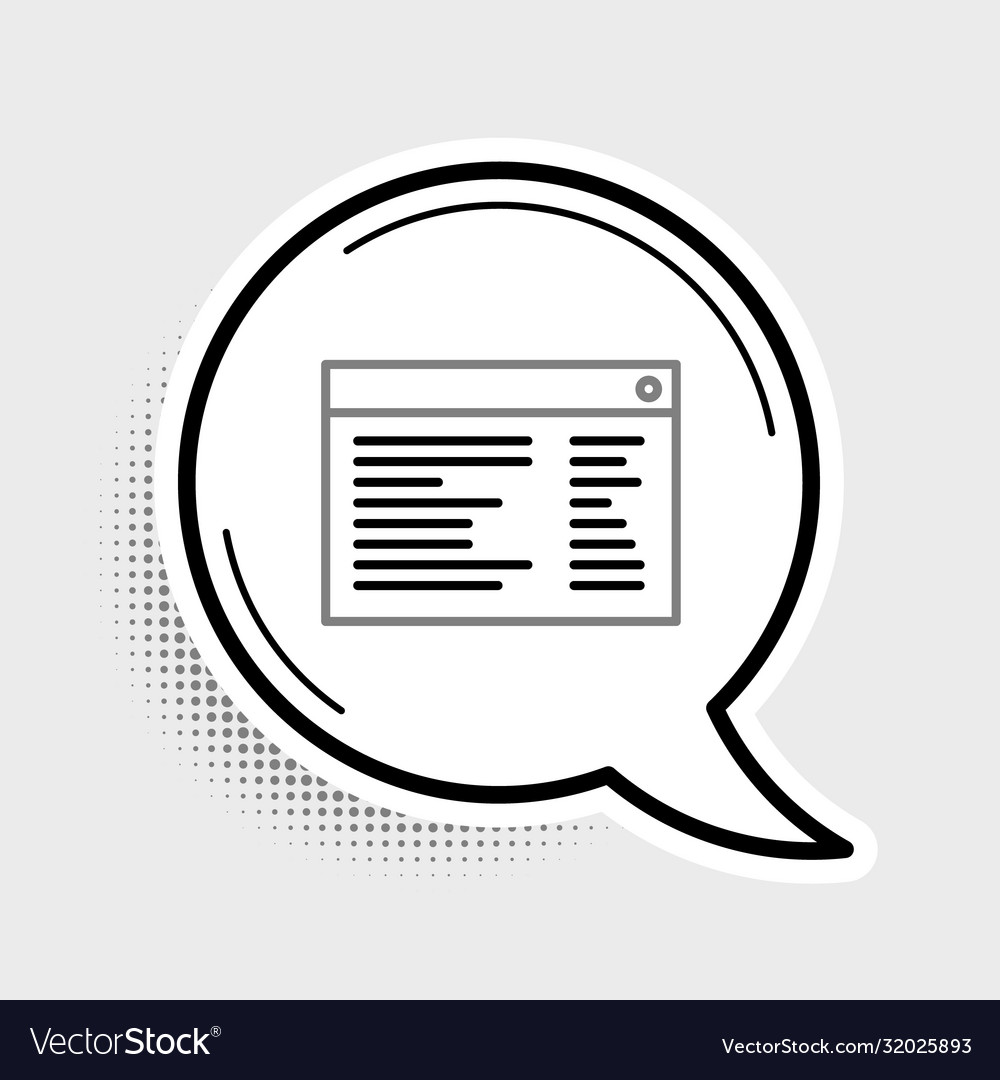 Linie Software Web-Entwickler Programmierung Code-Symbol vector image Linie Software Web-Entwickler Programmierung Code-Symbol