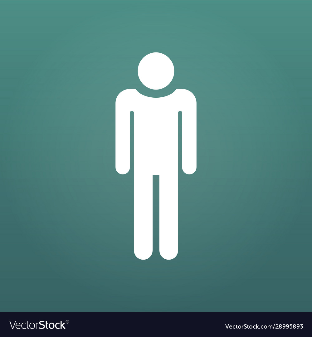 Man icon design element for presentations