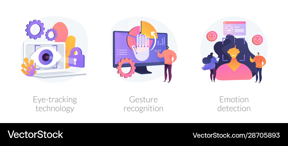Modern sensor technologies concept Royalty Free Vector Image