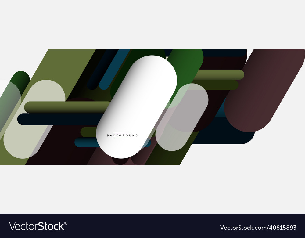 Overlapping round shapes and lines background