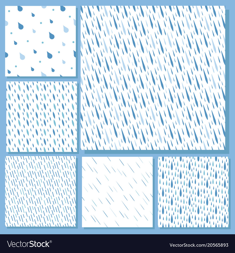 Rain drops seamless pattern background