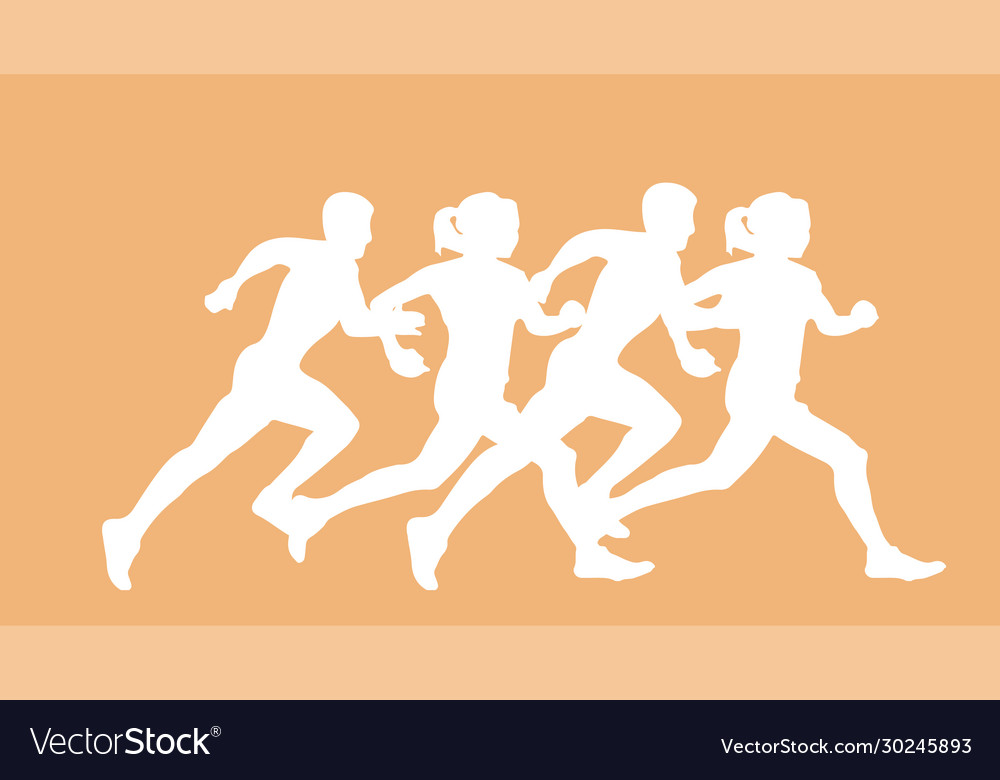 Running icon isolated on background