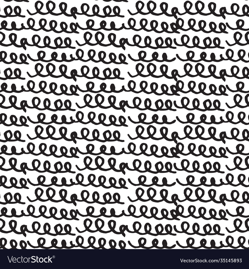 Seamless pattern doodles texture elements hand