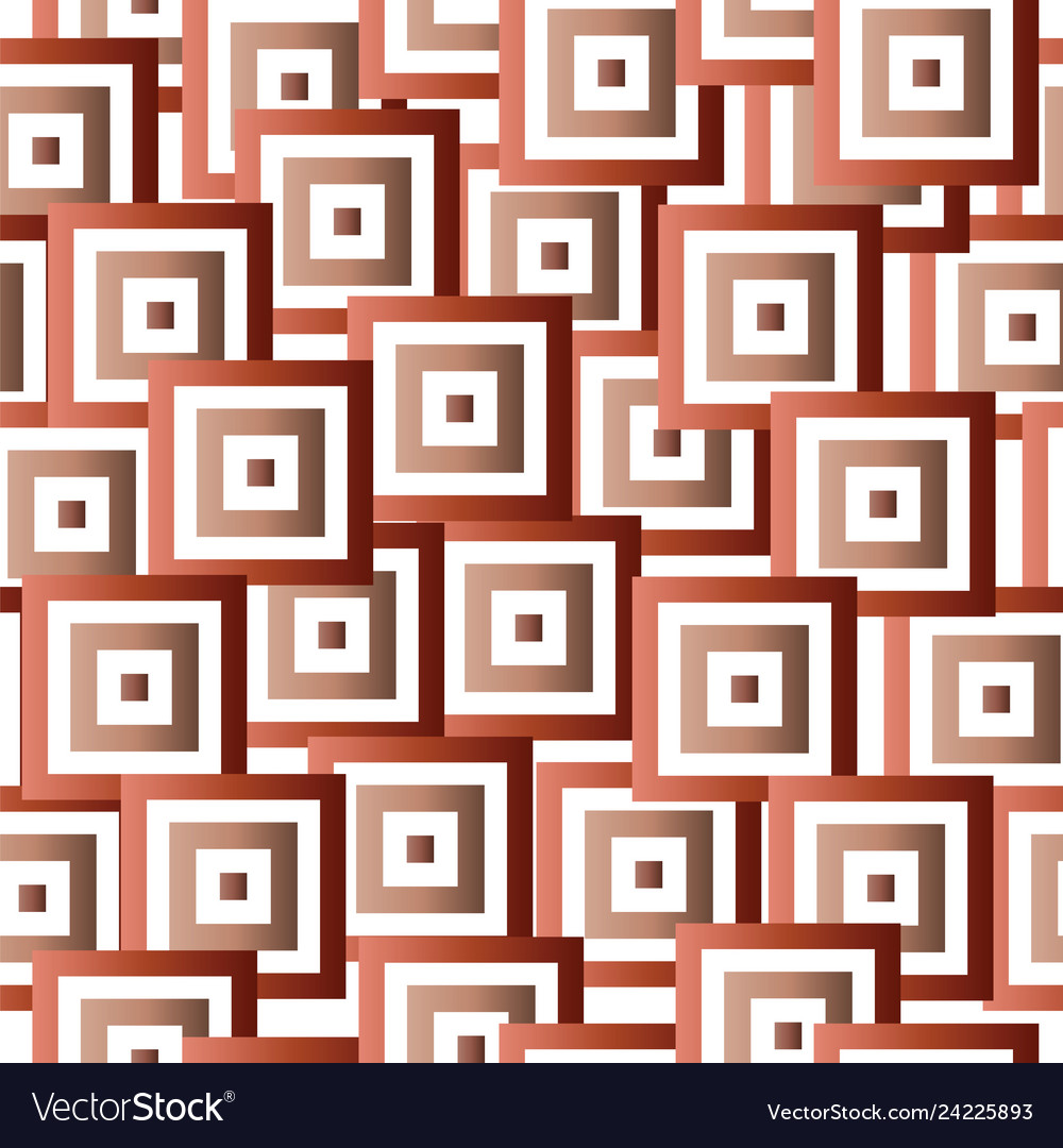 Seamless pattern with red squares