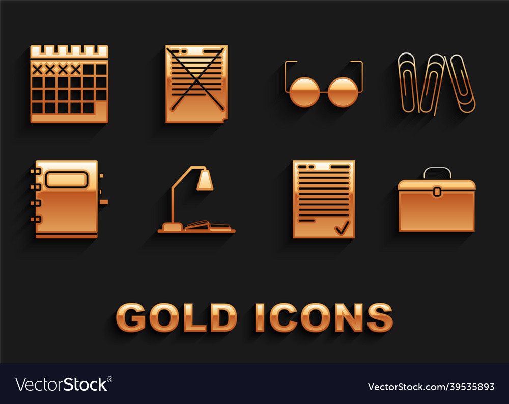 Set workplace with table lamp and open book paper vector image Set workplace with table lamp and open book paper