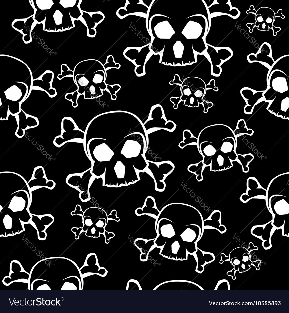Skull seamless pattern