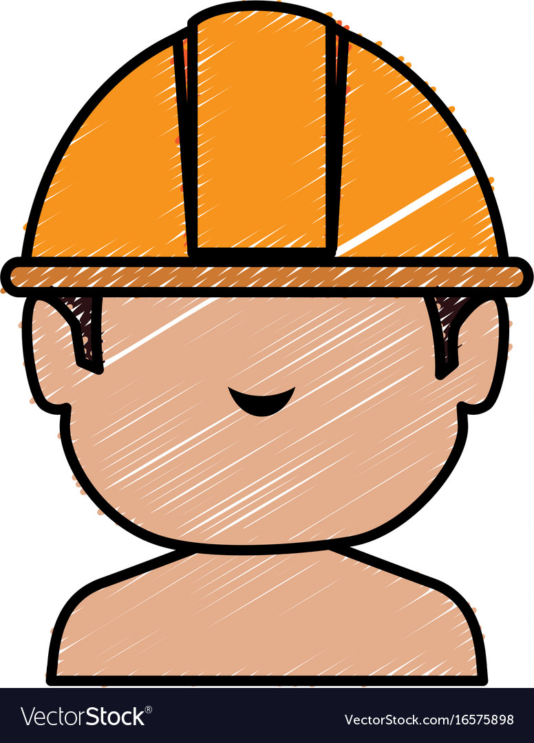 Builder shirtless avatar character icon