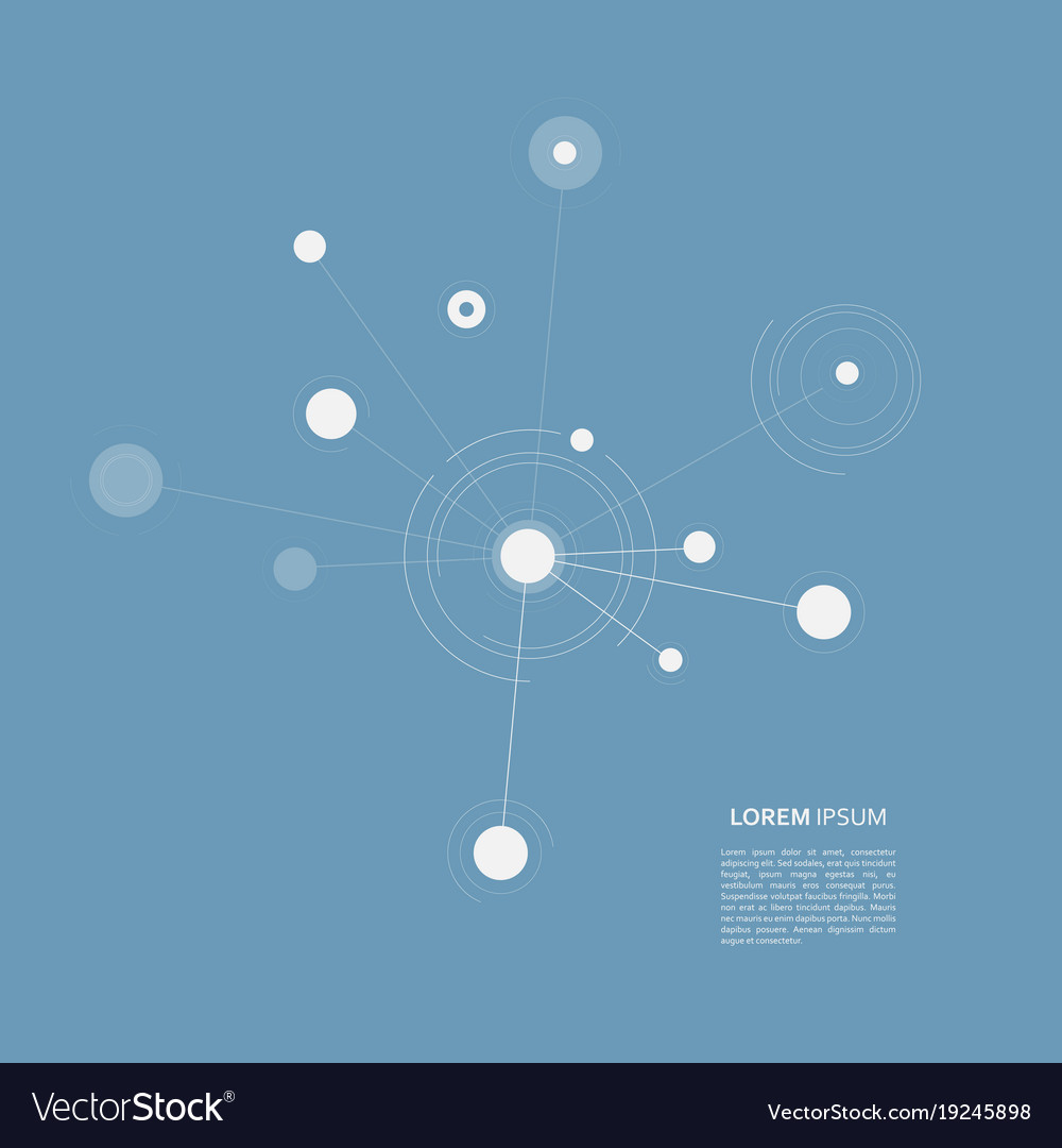 Connect circle background page template