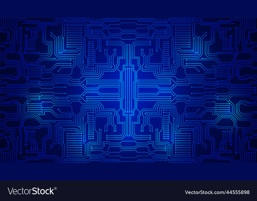 Digital Circuit Network Background