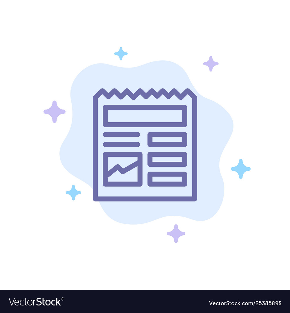 Document basic ui picture blue icon on abstract vector image Document basic ui picture blue icon on abstract