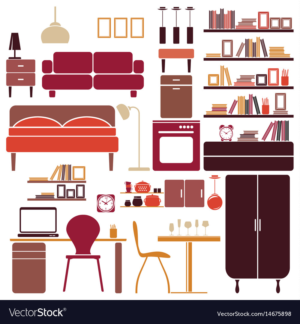 Furniture Royalty Free Vector Image Vectorstock Furniture Royalty Free Vector Image Vectorstock