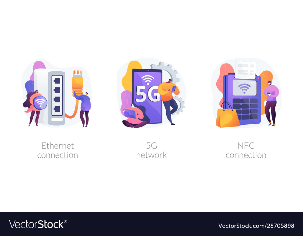 Internet connection concept metaphors vector image Internet connection concept metaphors