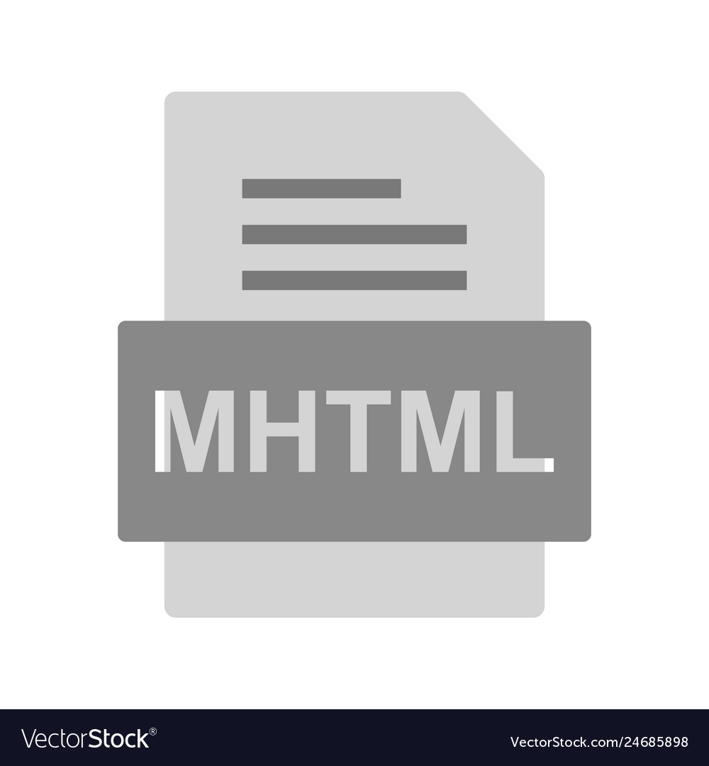 Mhtml file document icon