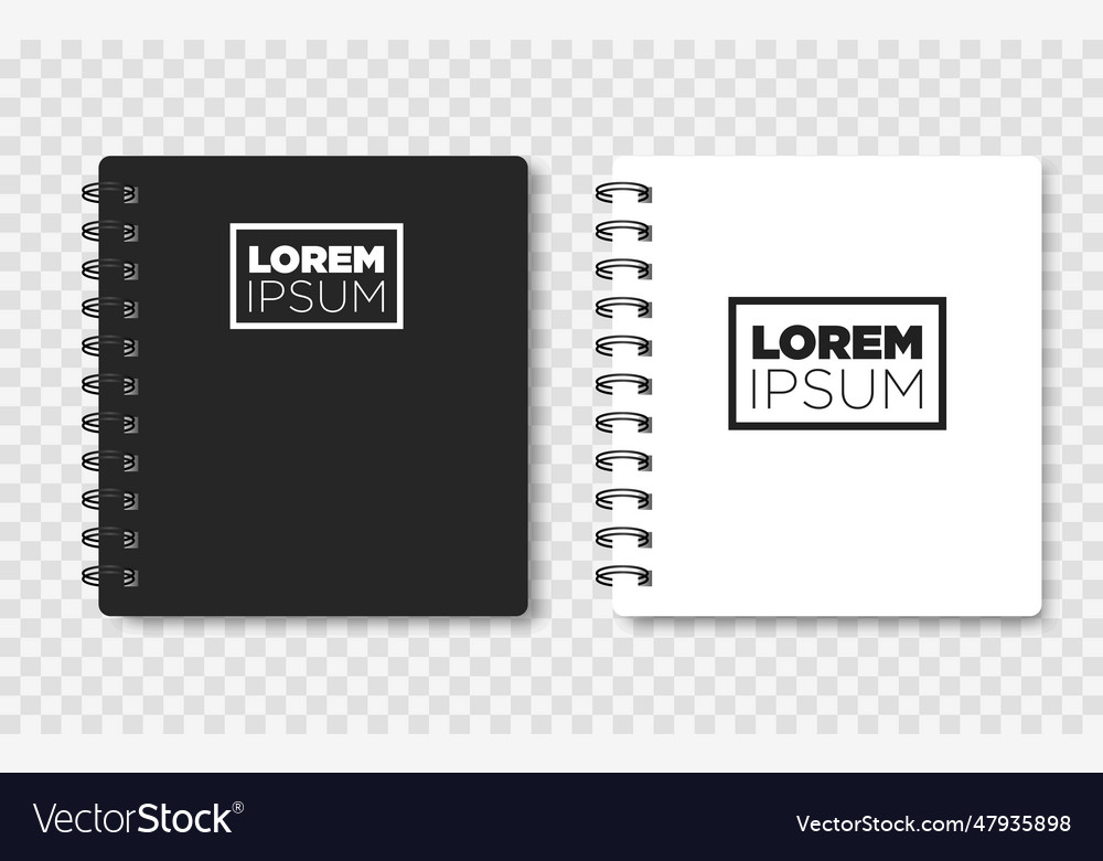 Realistic notebook mock up for your image