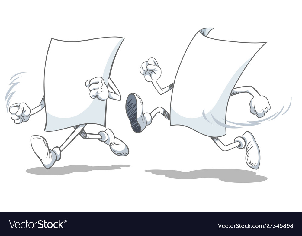 Running Paper Characters
