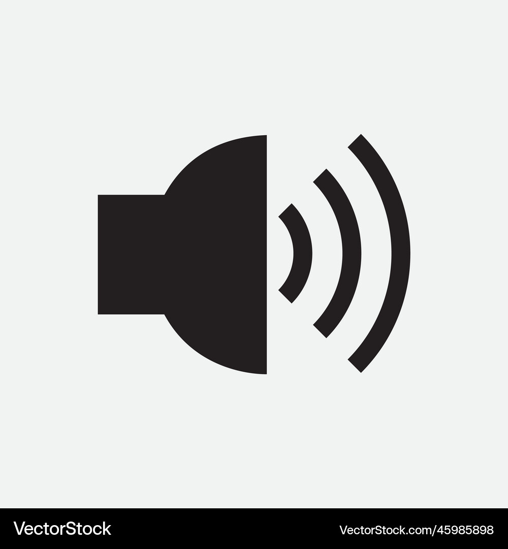 Speaker flat icon Royalty Free Vector Image - VectorStock