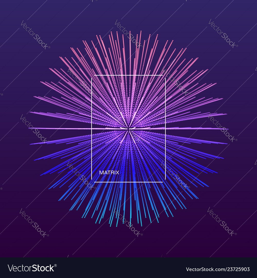 3d abstrakte Kugelanordnung mit dynamischen Partikeln vector image 3d abstrakte Kugelanordnung mit dynamischen Partikeln