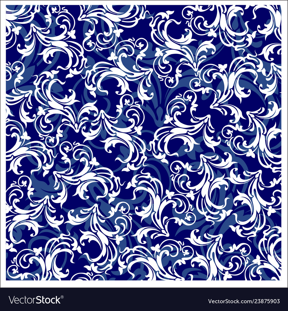 Batik design style patterns are same for fabric vector image Batik design style patterns are same for fabric