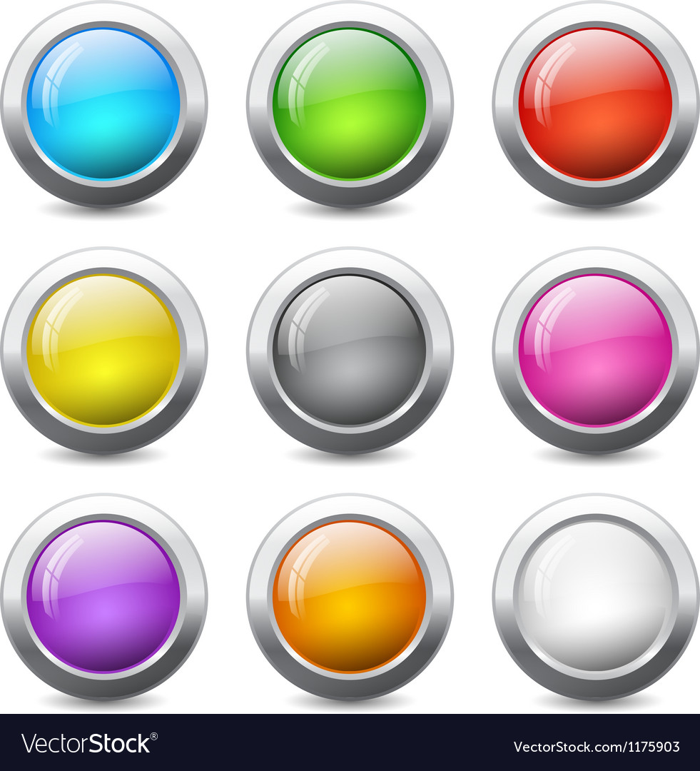 Colorful Round Web Buttons