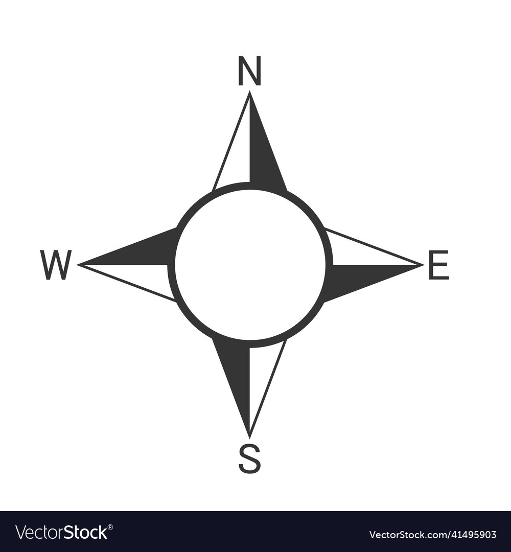 Compass icon Royalty Free Vector Image - VectorStock