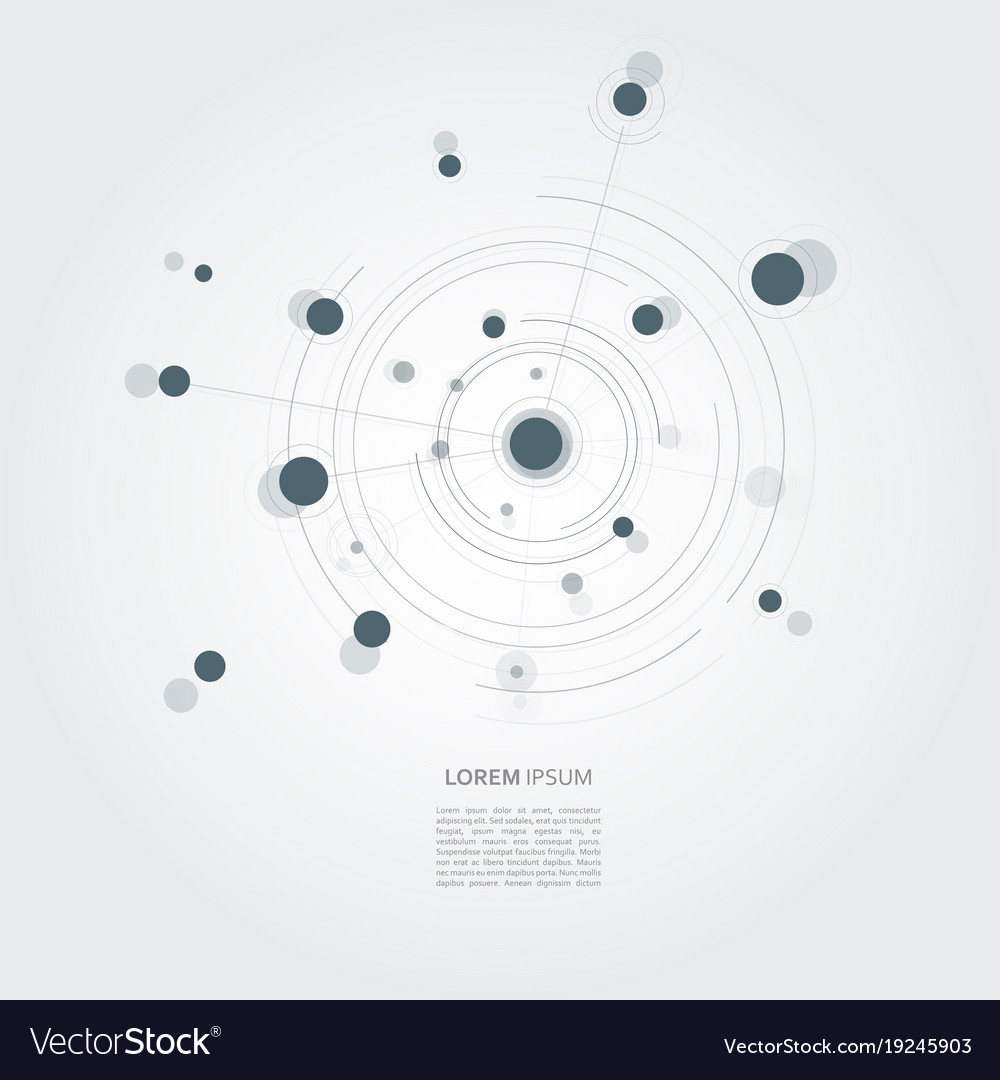 Connect circle background page template