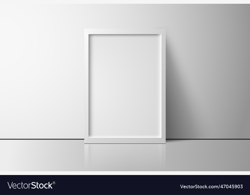 Decorative frame rectangular photo vector image Decorative frame rectangular photo