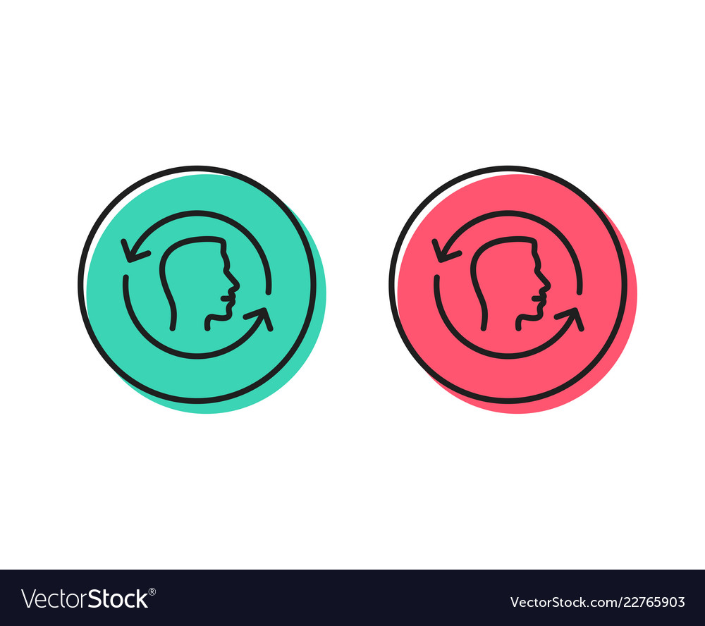 Face scanning repeat line icon id update