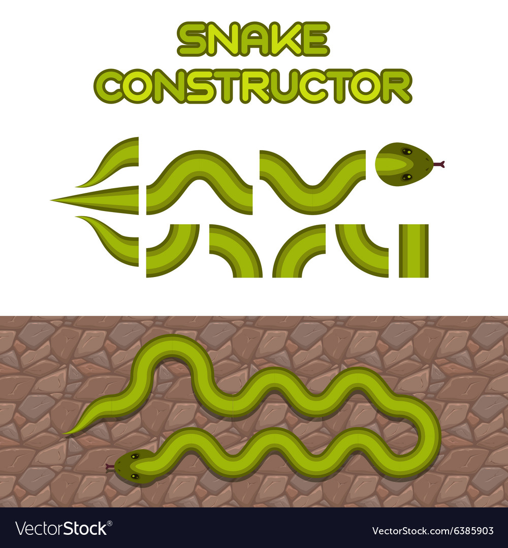 Green snake body elements