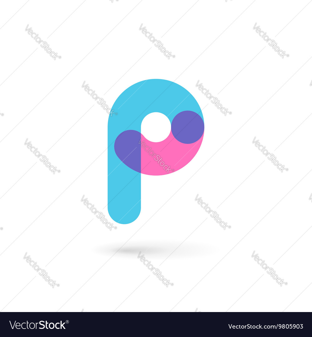 letter p logo icon design template elements vector image letter p template
