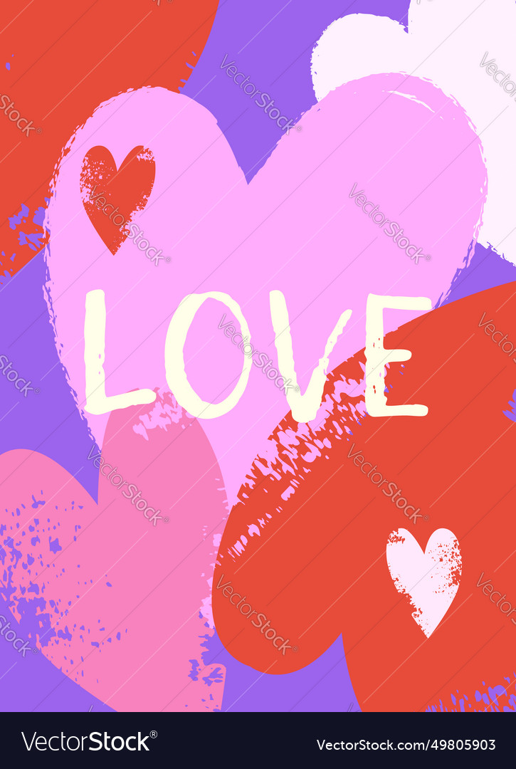 Modern abstract art design with grunge textured