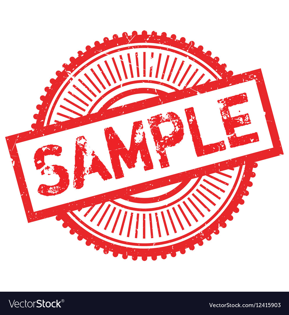 Sample Stamp Rubber Grunge Royalty Free Vector Image