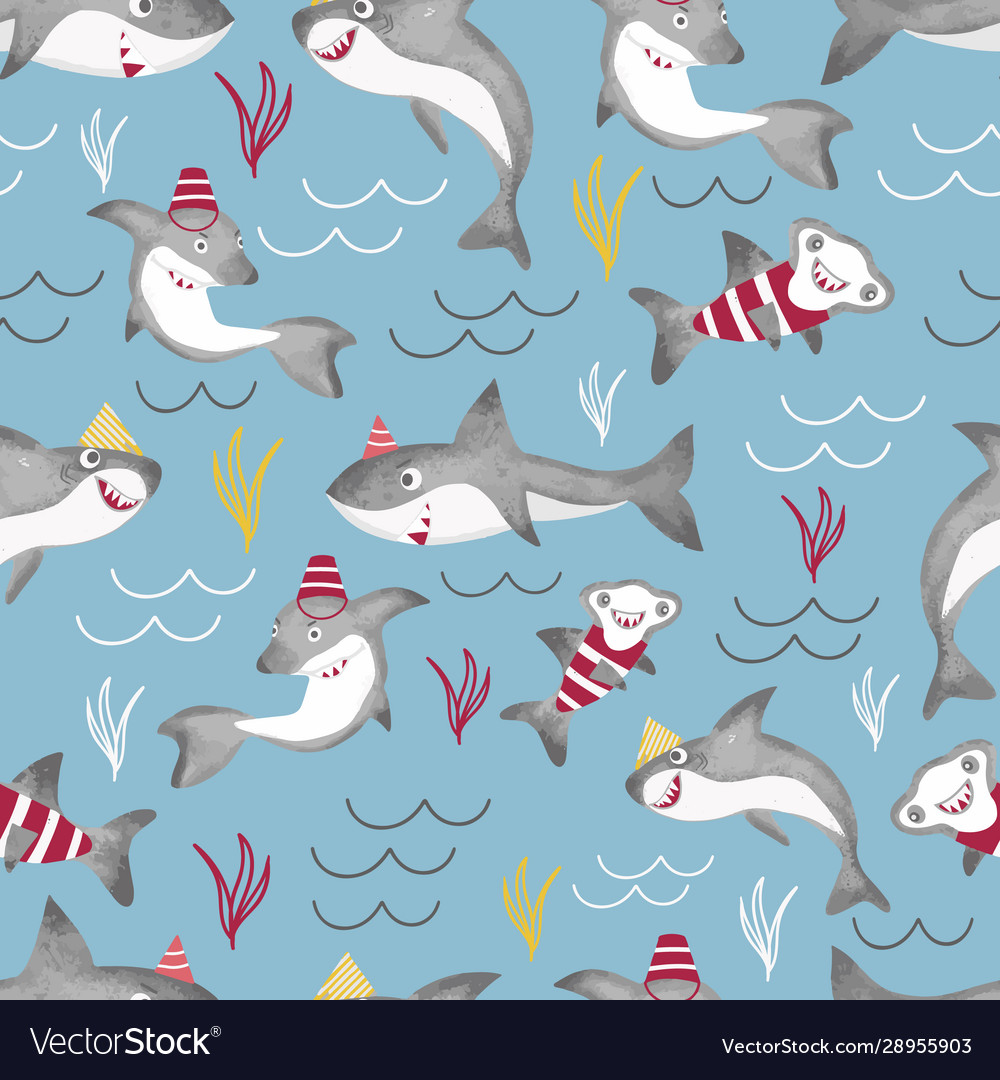 Seamless pattern background with funny