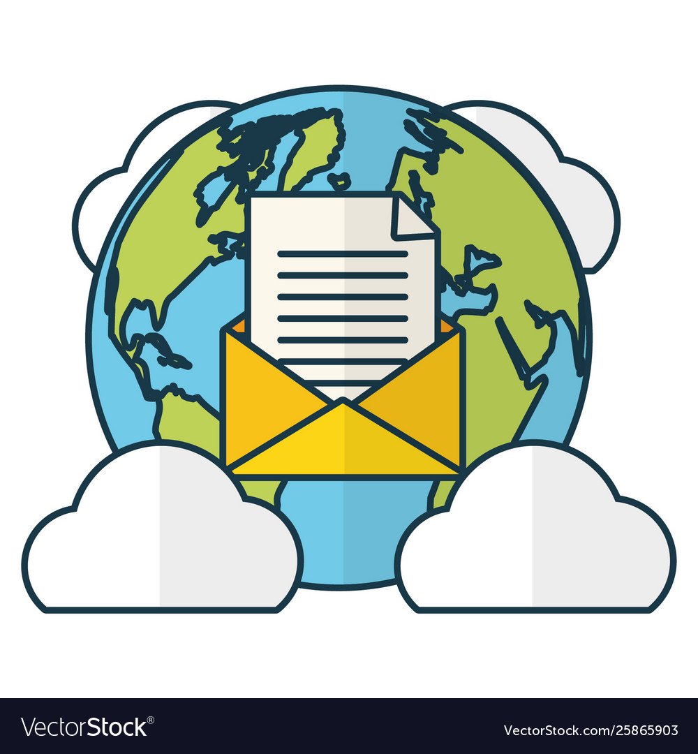 Send email related Royalty Free Vector Image - VectorStock