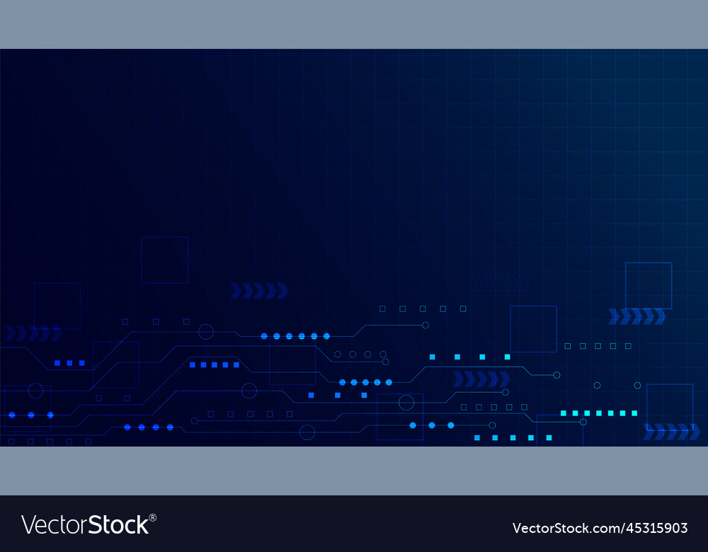 Technology background with hi-tech digital data vector image Technology background with hi-tech digital data