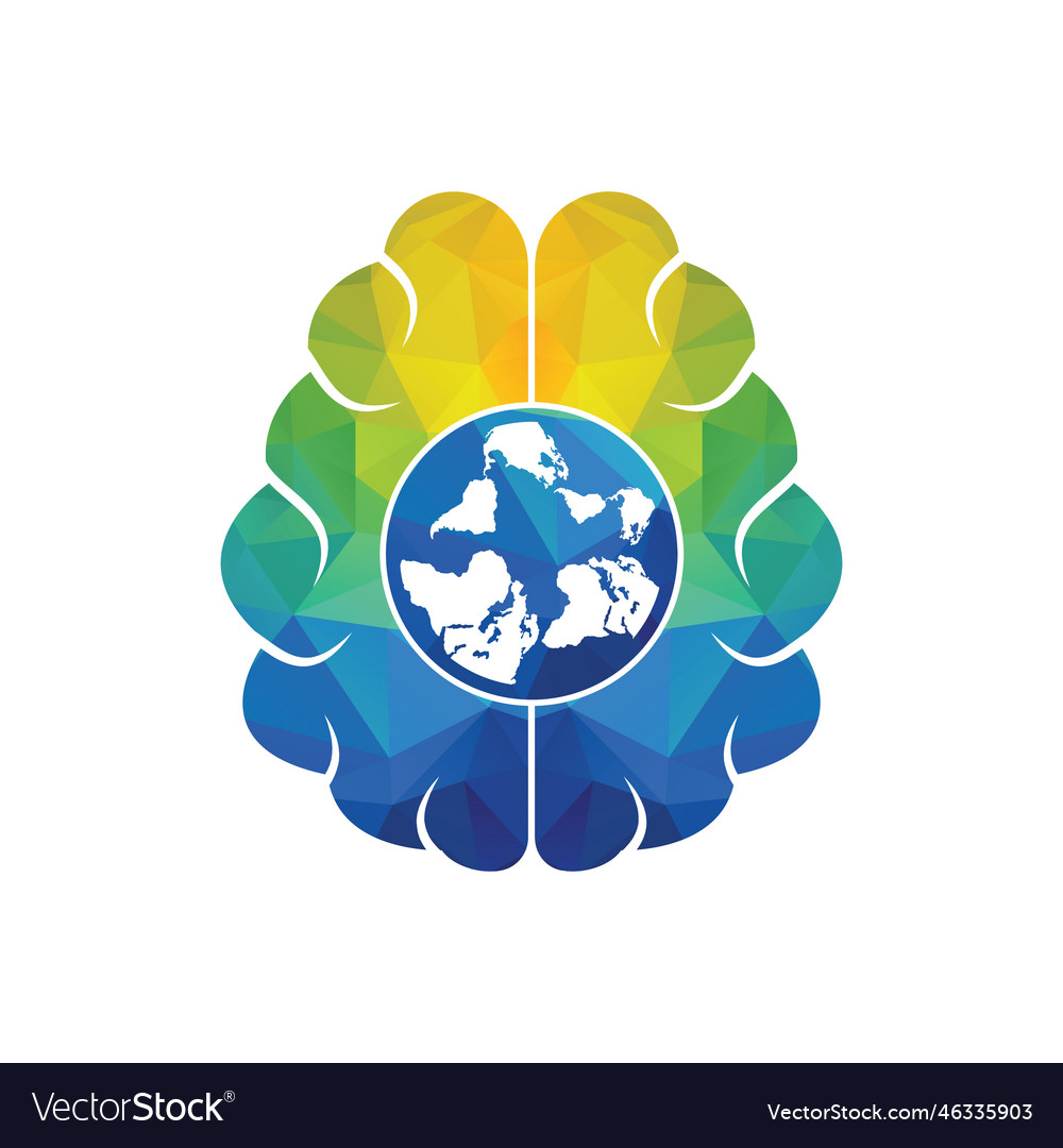 World brain logo template