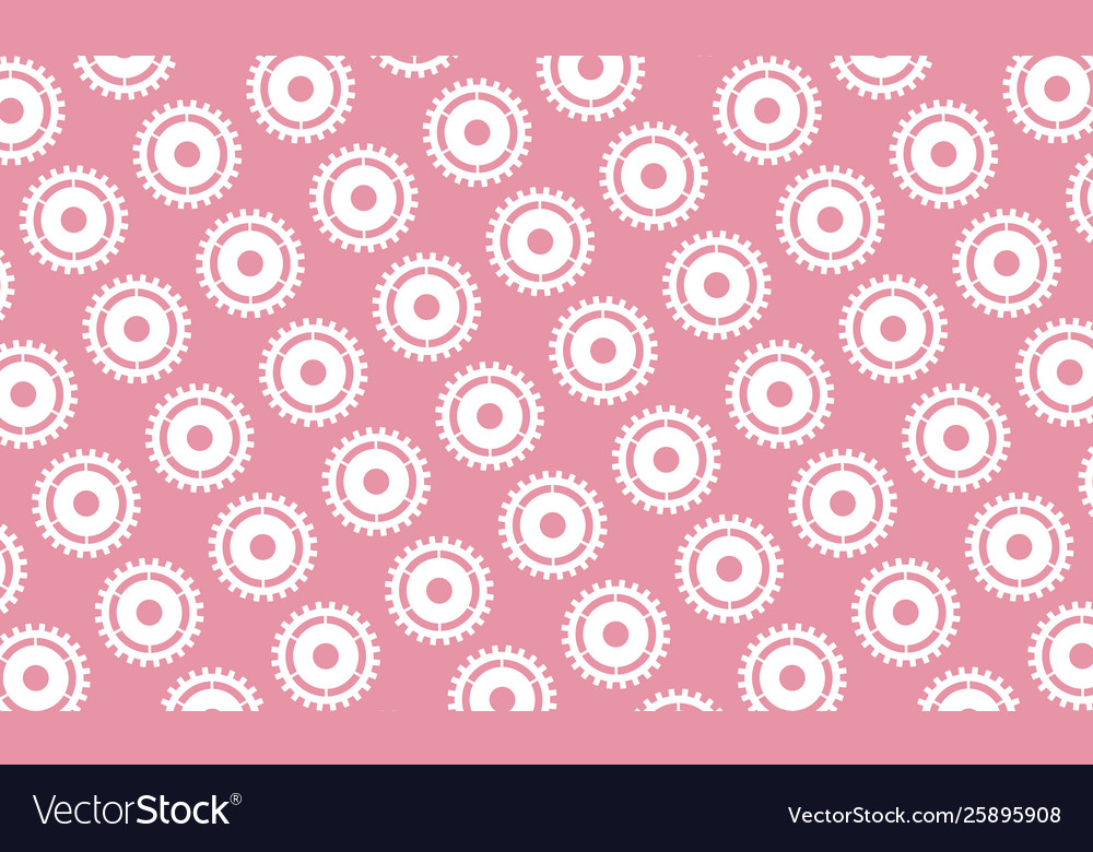 Abstract background cogs and gears on pink
